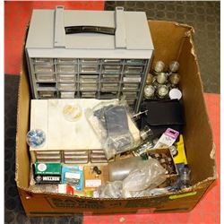 ESTATE BOX W/ NUT & BOLT ORGANIZERS & LOTS OF
