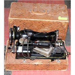 ANTIQUE MONARCH SEWING MACHINE IN CASE