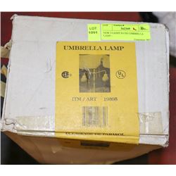 NEW 2-LIGHT PATIO UMBRELLA LAMP -