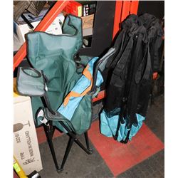 2 CAMP CHAIRS 1 ADULT, 1 YOUTH