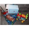 Image 1 : LOT OF ASSORTED KIDS TOYS, INCLUDING  STOVE, TRUCK