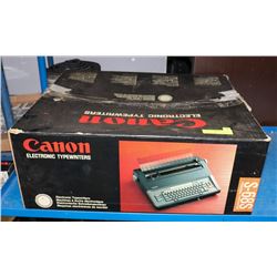CANON ELECTRONIC TYPEWRITER IN ORGINIAL BOX.