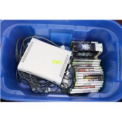 XBOX 360 W/ HOOK-UPS, CONTROLLERS AND 17 GAMES