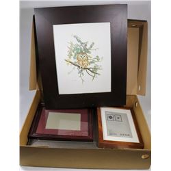 BOX OF FRAMED PRINTS