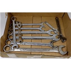 FLAT W/LARGE SAE WRENCHES AND