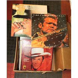 BOX OF LP RECORDS INCLUDES NAZARETH, CHICAGO