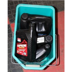 GREEN PAIL W/1 GALLON JUG MOTORMASTER