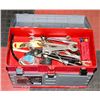 Image 1 : RED TOOL BOX FULL OF TOOLS.