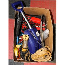 LARGE BOX FULL OF SHOP/GARAGE TOOLS &
