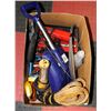 Image 1 : LARGE BOX FULL OF SHOP/GARAGE TOOLS &