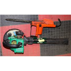 WEED EATER GAS BLOWER WITH REMMINGTON CHAINSAW