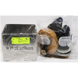 HEINEKEN NAPKIN HOLDER WITH COORS LIGHT BEER