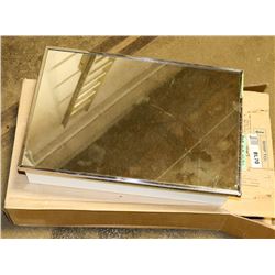 NEW MIRRORED METAL MEDICINE CABINETS W/ GLASS