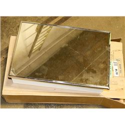 NEW MIRRORED METAL MEDICINE CABINETS W/ GLASS