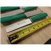 Image 1 : 4.5” GREEN HANDLE CUT-OFF KNIVES - LOT OF 3