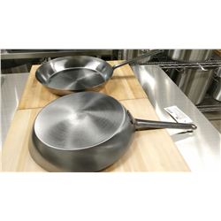 12.5" FRY PANS, INDUCTION CAPABLE - LOT OF 2