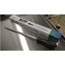 12" HIGH CARBON BUTCHER STEEL