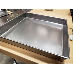 24 X 24 X 3.5" STRAPPED STEEL ROAST PAN