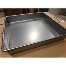 18 X 18 X 3.5" STRAPPED STEEL ROAST PAN