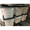 Image 1 : 4QT FOOD STORAGE CONTAINERS & LIDS - LOT OF 6