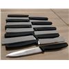Image 1 : 4” WAVE EDGE PARING KNIVES-BLACK HANDLE - LOT OF 1