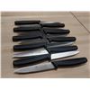 Image 1 : 4” WAVE EDGE PARING KNIVES-BLACK HANDLE - LOT OF 1
