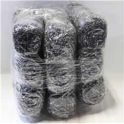 50 GRAM STAINLESS POT SCRUBBERS - LOT OF 36