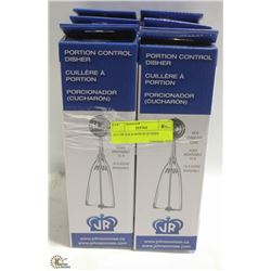 SET OF SIX PORTION SCOOPS