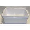 Image 1 : LOT OF TWO 7" DEEP WHITE TOTES