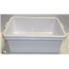 Image 1 : LOT OF TWO 7" DEEP WHITE TOTES