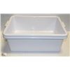 Image 1 : LOT OF TWO 7" DEEP WHITE TOTES