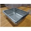 Image 1 : 1/2 SIZE, 4" DEEP STAINLESS INSERTS - LOT OF 2