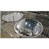 Image 1 : 14" ROUND CHROME PLATED STEEL PLATTERS - LOT OF 3