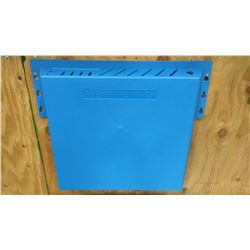 15" X 16" X 3" BLUE ABS PLASTIC KNIFE RACK