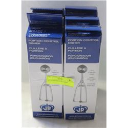 SET OF SIX PORTION SCOOPS