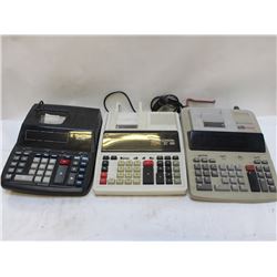 LOT OF ASSORTED COMMERCIAL CALCULATORS