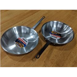 10" ALUMINUM FRY PANS - LOT OF 2