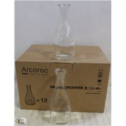 8.25OZ/250ML SQUARE DECANTERS - 1 CASE, ARCOROC