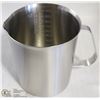 Image 1 : NEW 1000ML STAINLESS STEEL GRADUATED MEASURE