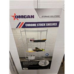 24" X 48" FOUR TIER CHROME SHELVING KIT