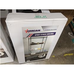24" X 36" X 72" FOUR TIER EPOXY SHELVING KIT