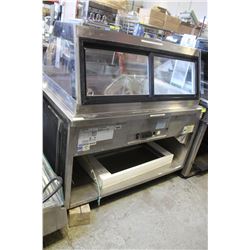 HUSSMANN ANGLED GLASS REFRIGERATED FOOD DISPLAY