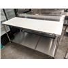Image 1 : 72" ALL STAINLESS TABLE FRAME & POLY BOARDS