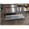 Image 1 : 30" X 72" SS WORK TABLE, GALVANIZED UNDERSHELF