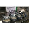 Image 1 : 5" CASTERS FOR WORK TABLES - LOT OF 4