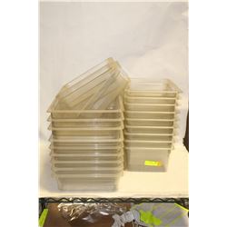LOT OF 22 PLASTIC INSERTS