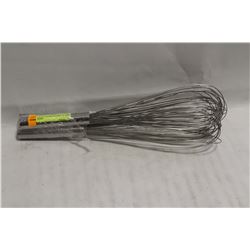 LOT OF 3 STAINLESS STEEL 16: WIRE WHIPS