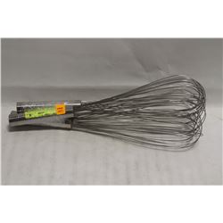 LOT OF 3 STAINLESS STEEL 16: WIRE WHIPS