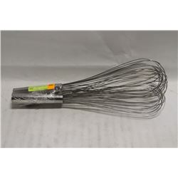 LOT OF 3 STAINLESS STEEL 16: WIRE WHIPS