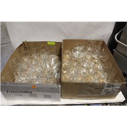 GLASSWARE, NEW ASSORTED SAMPLES LOT OF 2 BOXES